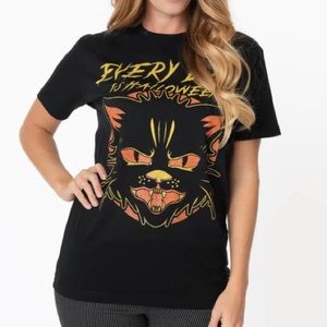 Unique Vintage Halloween Kitty Tee